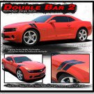 DOUBLE BAR 2 Chevy Camaro 2015 Hood Hash Lemans Stripe Decal 3M Vinyl Graphic LS