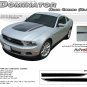Solid Hood Spear Spike 3M Pro Grade Decal Stripe Graphic 2010-2012 Ford Mustang