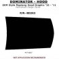 - 3M Pro Grade Mustang Factory Style Vinyl HOOD GRAPHIC Decal Stripe 2010 069