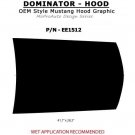 Vinyl HOOD GRAPHIC Decal - 3M Pro Grade Stripe 2011 323 fits Ford Mustang