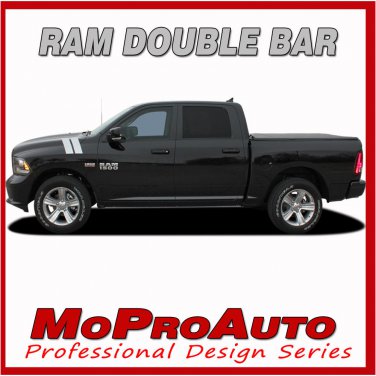 Dodge Ram Hood Hash Marks 2017 Vinyl Graphics Decals - 3M Pro Vinyl Stripes D34