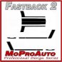 FASTBACK 2 BOSS Style Mustang GRAPHICS Stripes Decal - 3M Pro Grade 2007 390