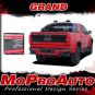 2018 Chevy Colorado GRAND Truck Tailgate Blackout Vinyl Graphic Stripe 3M Decals