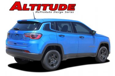 2017 2018 Jeep Compass Vinyl Graphics Decal Stripe Upper Body Door Kit Altitude