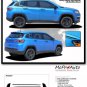 2017 2018 Jeep Compass Vinyl Graphics Decal Stripe Upper Body Door Kit Altitude