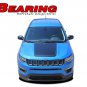 BEARING 2017 2018 Jeep Compass Vinyl Graphics Decal Hood Blackout 3M Stripe Kit