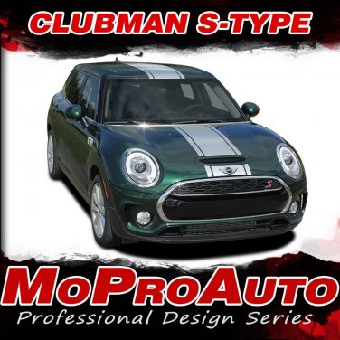 2016-2018 Mini Cooper Hood CLUBMAN S-TYPE RALLY Stripes Vinyl Graphic Decal Kit
