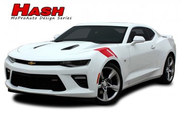 2016-2018 Chevy Camaro Hashmarks Hood Fender Vinyl Stripes Graphics Decals SS LS