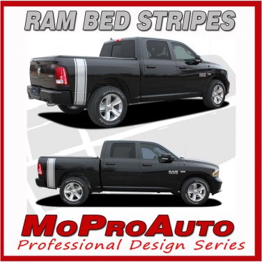 Dodge Ram 2011 Rumble Truck Bed Panel Vinyl Graphics Decals - 3M Pro Stripes P26