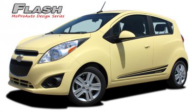Chevy Spark 2013-2016 Flash Lower Side Door Vinyl Graphics Stripes Pro 3M Decals