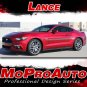 2015-2017 Ford Mustang GT LANCE Graphic 3M Vinyl Decals Racing Stripes PDS3291