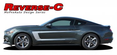 2015-2017 Ford Mustang REVERSE-C Boss 302 Style C Stripe 3M Vinyl Decals Graphic