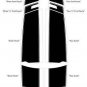 BumbleBee Hood Racing Rally Stripes Decals 3M Graphics SS RS LS 2010-2013 Camaro