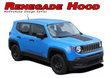 2014-2017 Jeep Renegade Hood Center Solid 3M Pro Vinyl Graphics Stripes Decals