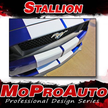 2016 2017 Ford Mustang Lemans Hood Racing Rally Stripes 3M Vinyl Graphic Decal F