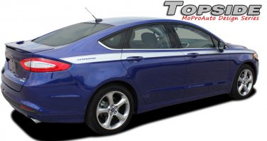 Ford Fusion 2013-2017 Topside Pro Grade 3M Vinyl Side Pin Stripes Decals Graphic