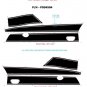 2015-2018 Dodge Challenger RT SXT PURSUIT Graphics Stripes Decals 3M Pro PDS4504