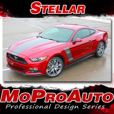 2015-2017 Ford Mustang STELLAR Racing Stripes Decals 3M Vinyl Graphics PDS3293