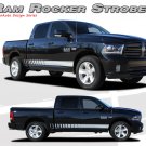 Lower Rocker Panel Strobe Stripes 3M Vinyl Graphic Decals 2009-2018 Dodge Ram