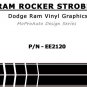 Lower Rocker Panel Strobe Stripes 3M Vinyl Graphic Decals 2009-2018 Dodge Ram
