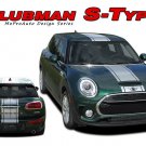 CLUBMAN S-TYPE RALLY Hood Stripes Vinyl Graphic Decal 2016 2017 2018 Mini Cooper