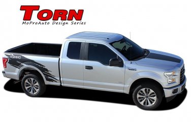 TORN Truck Bed 4X4 Mudslinger Vinyl Graphic Stripe 3M Decal 2016 2017 2018 F-150