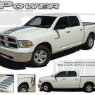 Power Strobe Hood Bed Side Vinyl Graphics Decal Stripes for 2009-2018 Dodge Ram