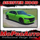 2015 2016 2017 Dodge Charger Center Pro 3M SINISTER HOOD Vinyl Graphic Decal
