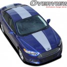 Ford Fusion 2013-2017 Wide Hood Roof Trunk Spoiler Racing Stripes Decals Graphic