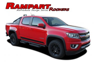 2015-2018 Chevy Colorado Rampart Lower Rocker Panel Vinyl Graphics Stripes Decal