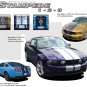 Hood Roof Spoiler Bumper 10" Rally Racing Stripe Decal Graphic 2010-2012 Mustang