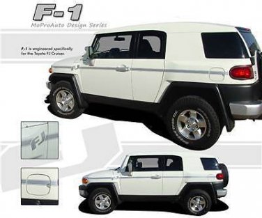 F1 SUV Body Line Vinyl Graphics Decals Pin Stripes 2007-2013 Toyota FJ Cruiser