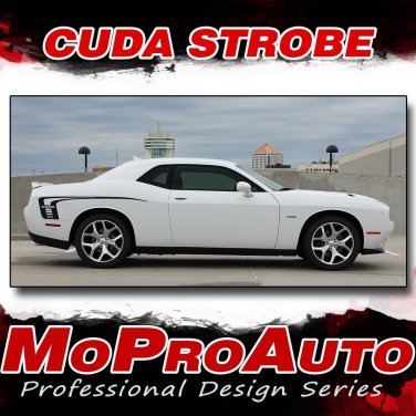 2008-2017 Dodge Challenger R/T SE SXT CUDA STROBE HOOD & SIDES 3M Stripe Decals