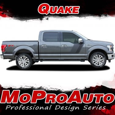 2015 2016 2017 2018 Ford F-150 QUAKE Digital Print Stripe Decal Vinyl Graphic PD
