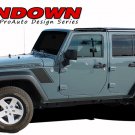 2007-2017 Jeep Wrangler Rundown Hood Fender 3M Pro Vinyl Graphics Stripes Decals