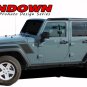 2007-2017 Jeep Wrangler Rundown Hood Fender 3M Pro Vinyl Graphics Stripes Decals