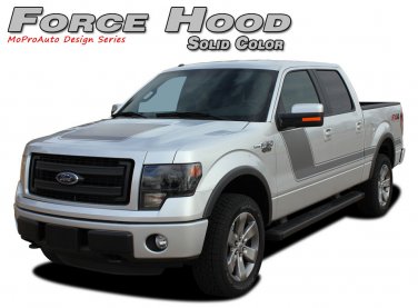 Force Hood Solid Factory Style Decals Stripes Vinyl Graphic 2009-2014 Ford F-150