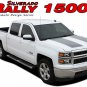 2013-2015 Chevy Silverado 1500 Truck 1500 RALLY Decals Racing 3M Stripes PD3252