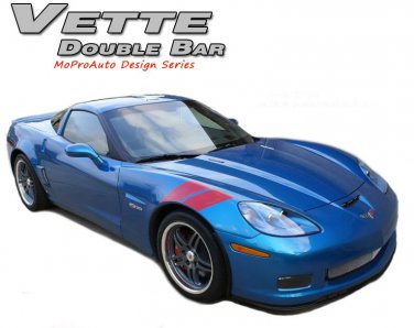 Hash Mark Hood Fender 3M Stripes Vinyl Graphic Decal 2005-2013 Chevy Corvette C6