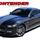 2015-2017 Ford Mustang CONTENDER Wide Center Hood Stripe 3M Vinyl Graphic Decal