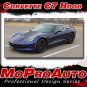 C7 HOOD 2014-2018 Chevy Corvette Center Blackout Vinyl Graphic Decal 3M Stripes