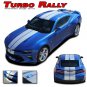 2018 2017 2016 Camaro Turbo Rally Dual Racing Stripes Vinyl Graphic Decal SS V6