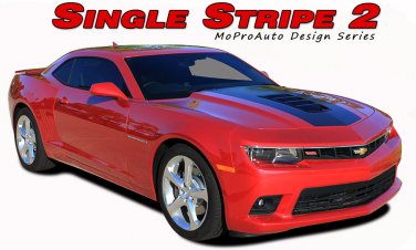 Single Stripe 2014-2015 Chevy Camaro Hood Racing Stripes Decal 3M Vinyl Graphic