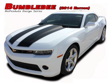 2014-2015 Bumblebee Chevy Camaro Rally Hood Stripes Decals Graphics OE 3M Vinyl