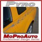 PYRO Vinyl GRAPHIC Decals Truck FLAMES Pin Stripes 2010 333