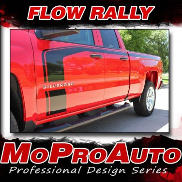 2016-2017 Chevy Silverado 1500 FLOW Decals Racing Stripe 3M Pro Graphics PD4407