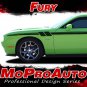 2011-2017 2018 Dodge Challenger Fury Side Door Pro Vinyl Stripes Graphic Decals