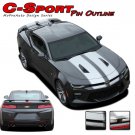 2018 2017 2016 Camaro Pin Outline SS Rally Racing Stripe 3M Vinyl Graphic Decal