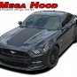 2015-2017 Ford Mustang MEGA Wide Center Hood Stripes 3M Vinyl Graphic Decal