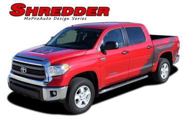 2014-2016 Shredder Tundra Crew Max Vinyl Graphics Decals Hood Truck Bed Stripes